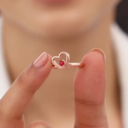 Rose Gold Lovie Dovie Stackable Rings