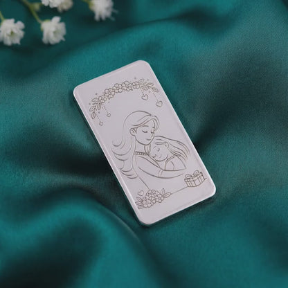 Silver Personalised Mother's day Bar - 10g