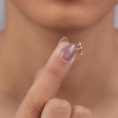 Gold Ixora Lab Grown Diamond Studs