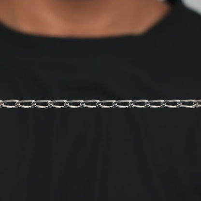Silver Gauge Wire Chain For Him