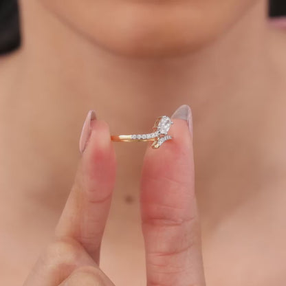 Gold Selene Lab Grown Diamond Solitaire Ring