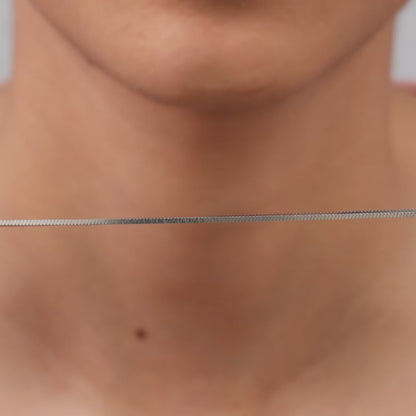 Silver Herringbone Chain