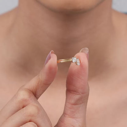 Gold Bonded Souls Lab Grown Diamond Ring