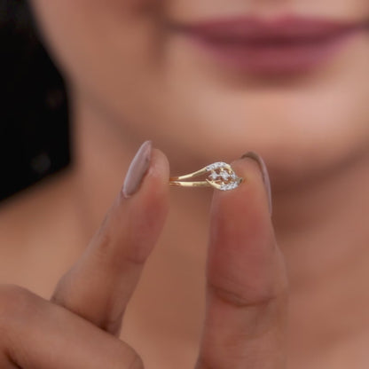 Gold Magnificent Sparkle Lab Grown Diamond Ring