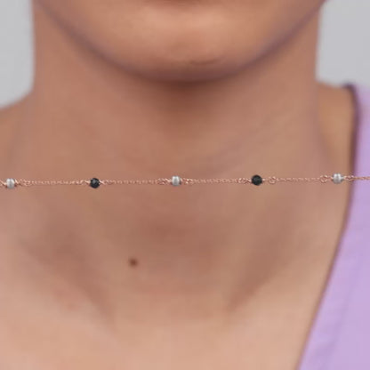 Rose Gold Beaded Link Chain