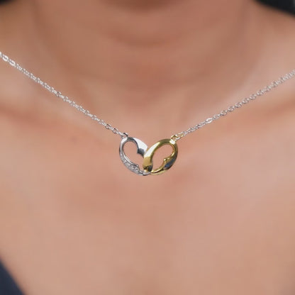 Kriti Sanon Dual Tone Dual Bond Silver Necklace