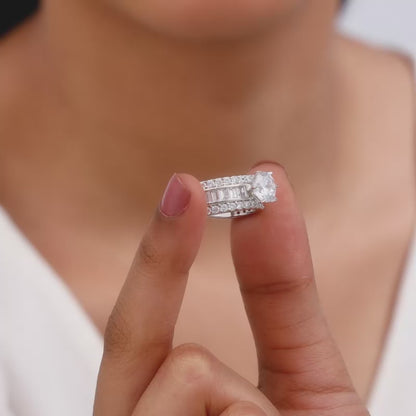 Silver Chambered Ring