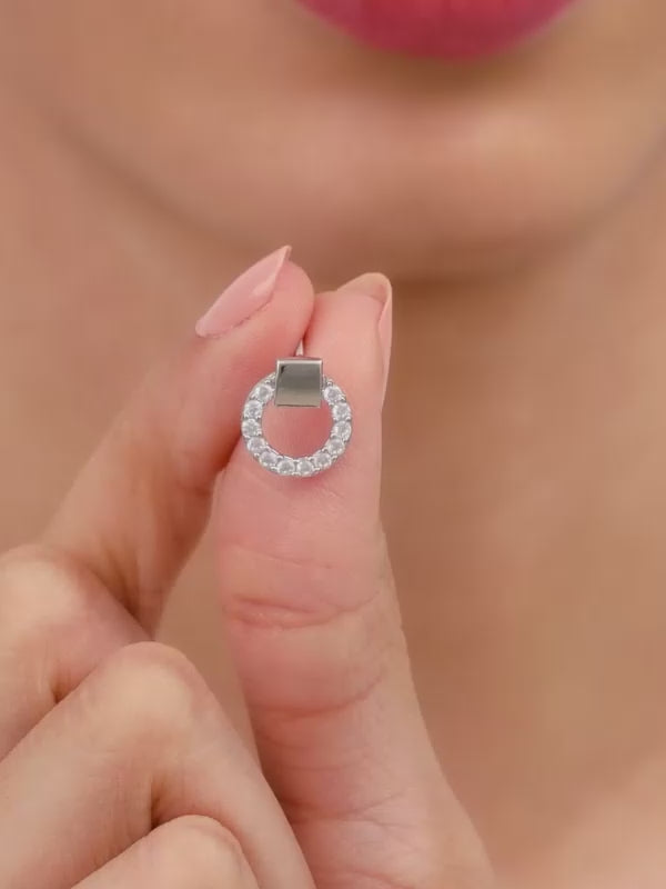 Silver Special Orb Earrings