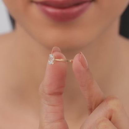 Anushka Sharma Rose Gold Forever Solitaire Lab Grown Diamond Ring