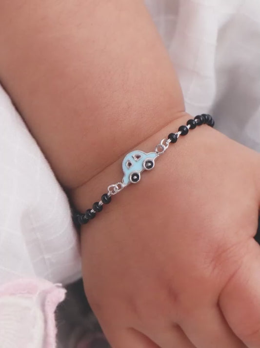 Silver Lil' Racer Kids Bracelet