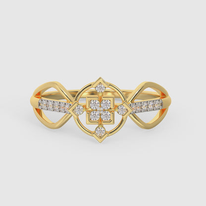 Gold Monumental Elegance Diamond Ring