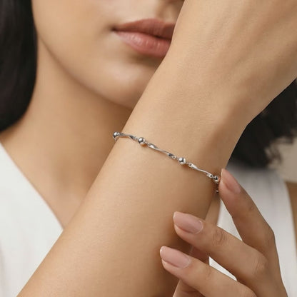 Silver Celestial Gleam Bracelet