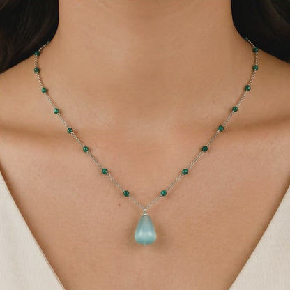 Silver Hue Flow Necklace
