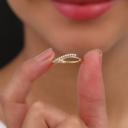 Gold Sunlight Diamond Ring