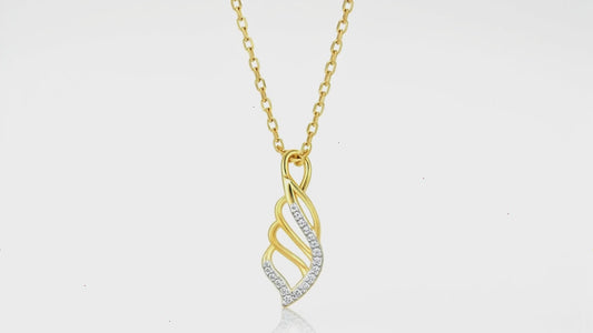 Gold Sparkling Joy Diamond Pendant