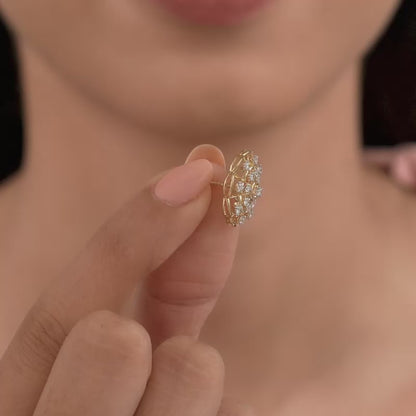 Gold Florentia Lab Grown Diamond Studs