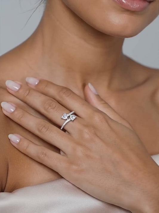 Silver Soulful Love Ring