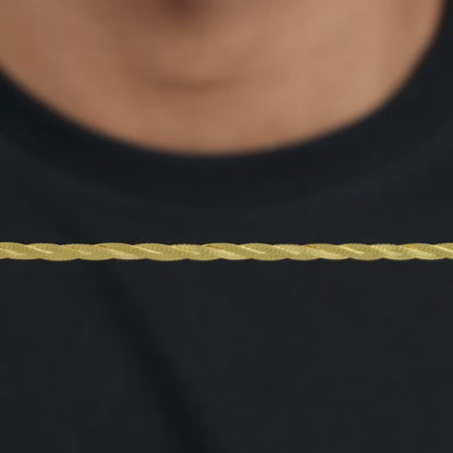 Golden Snake Chain For Him