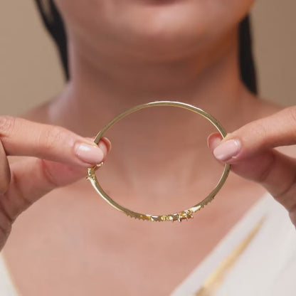 Golden Aurora Bangle Bracelet