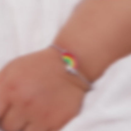 Silver Rainbow Hug Kids Bracelet (0 - 2 Years)