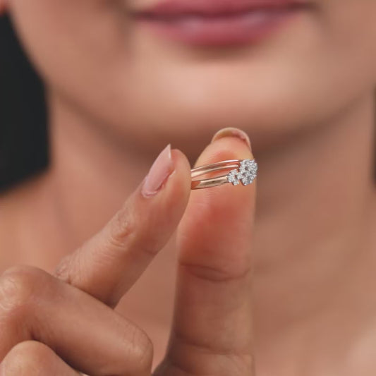 Rose Gold Stunning Lab Grown Diamond Ring