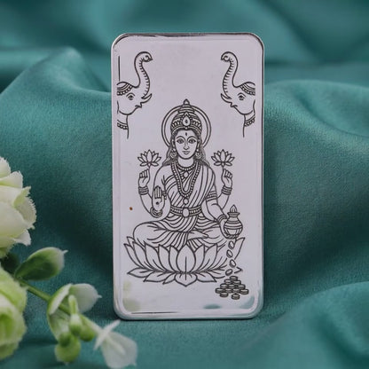 Silver Personalised Lakshmi Bar - 10g