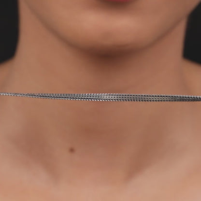 Oxidised Silver Glitter Strand Bracelet