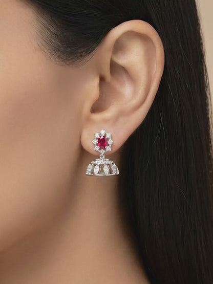 Silver Raina Jhumki
