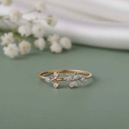 Gold Elvia Lab Grown Diamond Ring