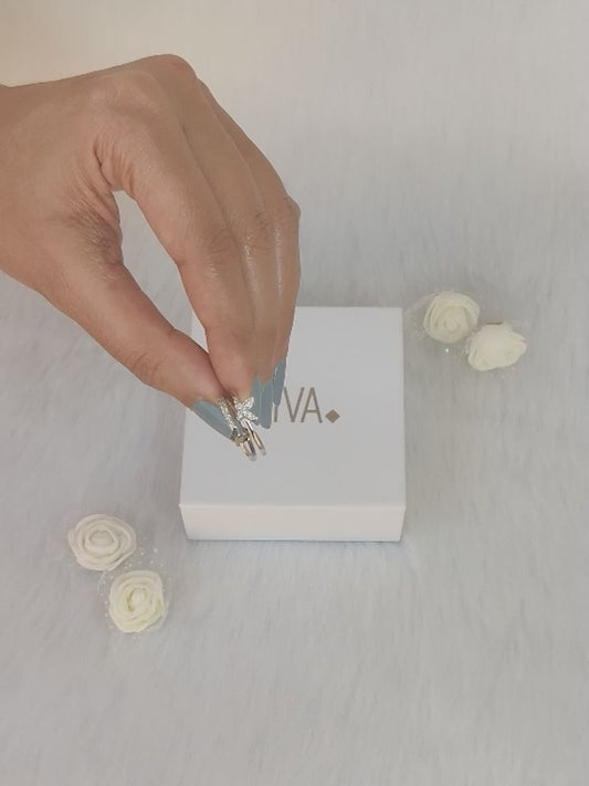 Silver Layered Butterfly Ring