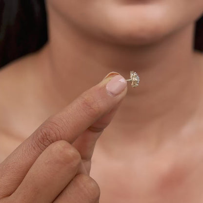 Gold Mana Lab Grown Diamond Stud Earrings