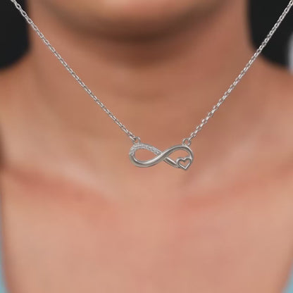 Silver Never-Ending Love Necklace