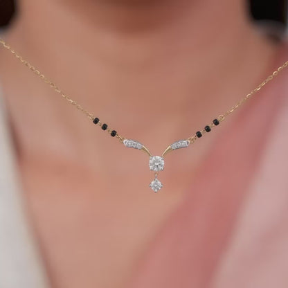 Gold Endless Grace Lab Grown Diamond Mangalsutra