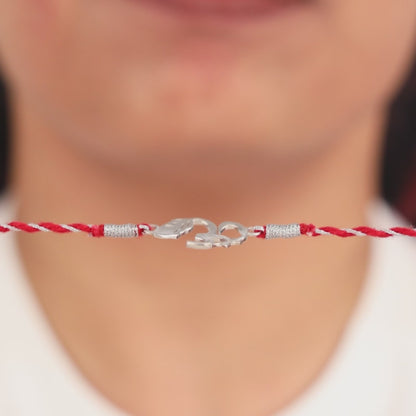 Silver Shubh Om Rakhi