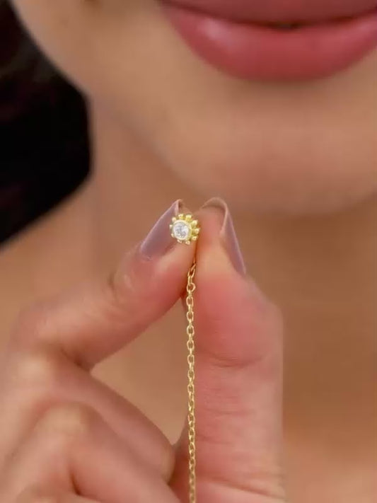 Golden Bling Sui Dhaga Earrings