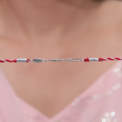 Silver Padma Vinayak Rakhi