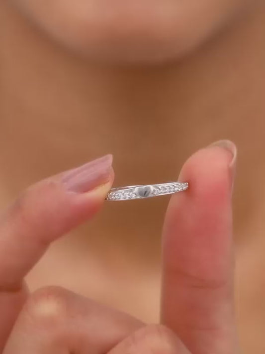 Silver Deeply in Love Ring