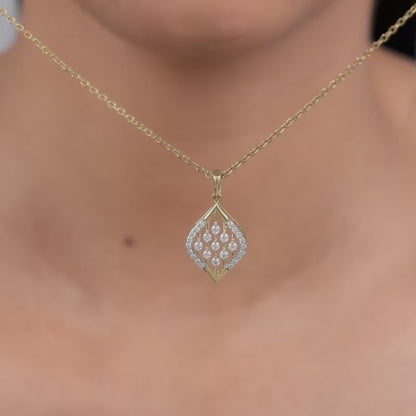 Gold Breezy Bling Lab Grown Diamond Pendant