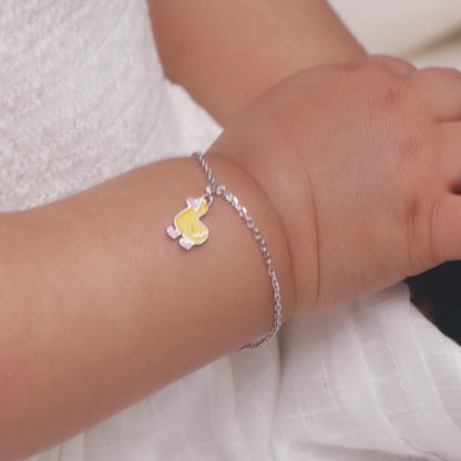 Silver Duckling Kids Bracelet (0 - 2 Years)