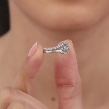 Silver Look Fab Ring