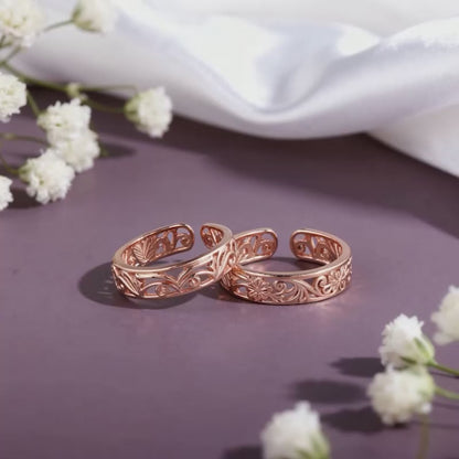 Rose Gold Khoobsurat Toe Rings