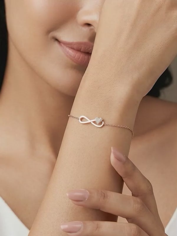 Rose Gold Love Slider Bracelet