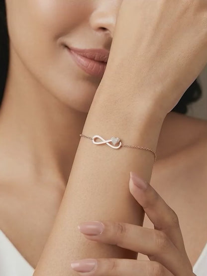 Rose Gold Love Slider Bracelet