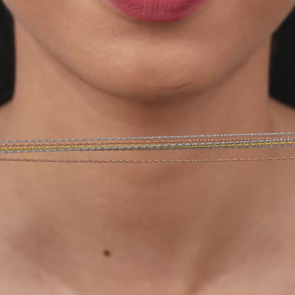 Triple Tone Trivella Choker Necklace