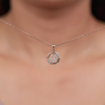 Rose Gold Cocoon Lab Grown Diamond Pendant
