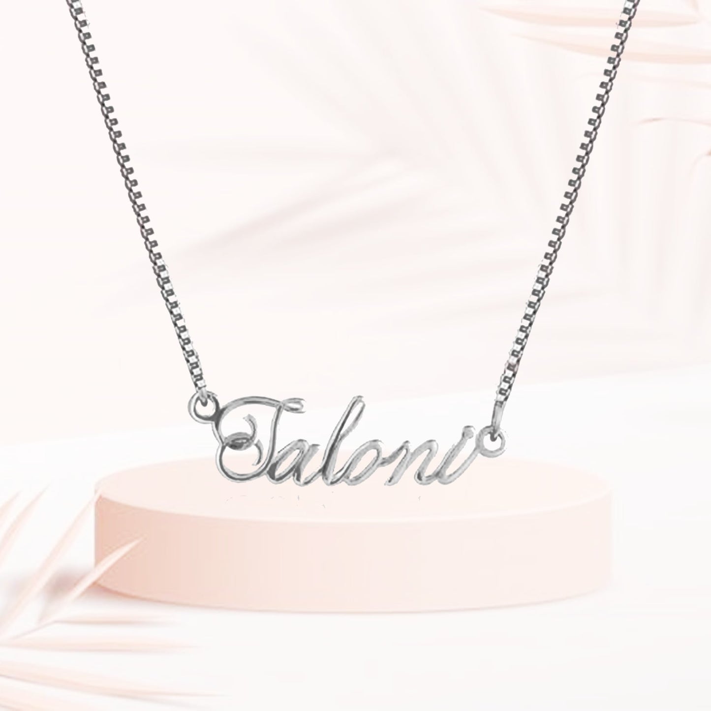 Silver Personalised Eternal Necklace