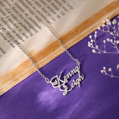 Silver Personalised Perfect Match Pendant