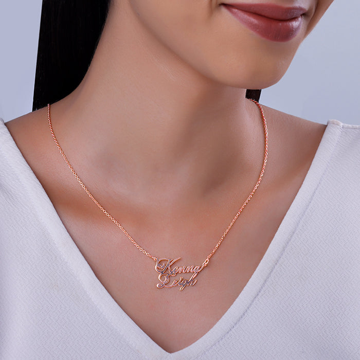 Name Necklace Soufeel Rose Gold Chain Feminist Necklace Gold