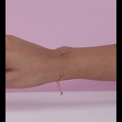 Rose Gold Quirky Watermelon Bracelet