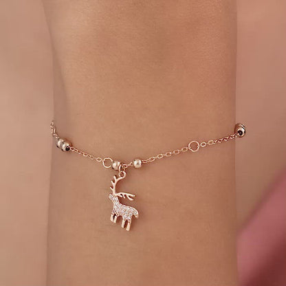 Rose Gold Rain-love-on-your-Deer Bracelet